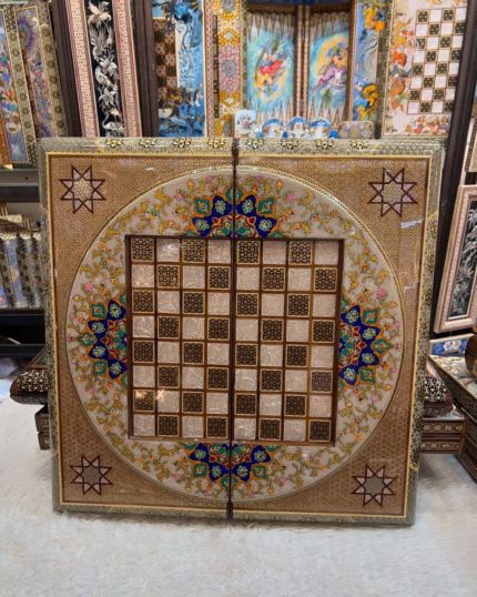 شطرنج تخته نرد خاتم کاری Khatamkari 